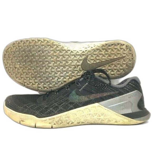 Nike Metcon 3 - Women's Sz 7 - Metallic Black Running Jogging Shoes - 922880-001 - Picture 1 of 10